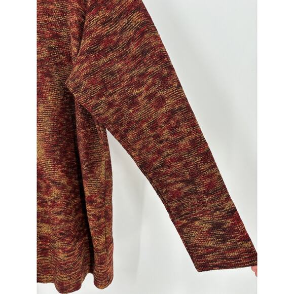 Alnoral Vintage Cardigan Sweater Womens Medium Brown Red Rust Wool Blend Knit - Picture 2 of 16